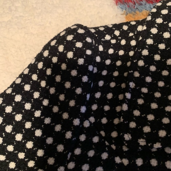 Perfect black and white peplum pea coat - Picture 4 of 7